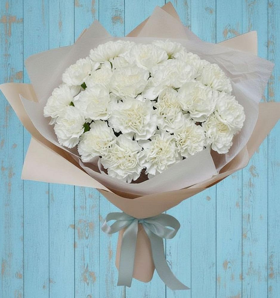 Букет цветов из: Гвоздики во Власихе