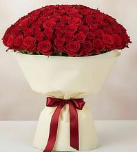 Букет 101 Красная роза Милано во Власихе
