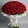 Букет 101 Красная роза Блэк Мэджик во Власихе