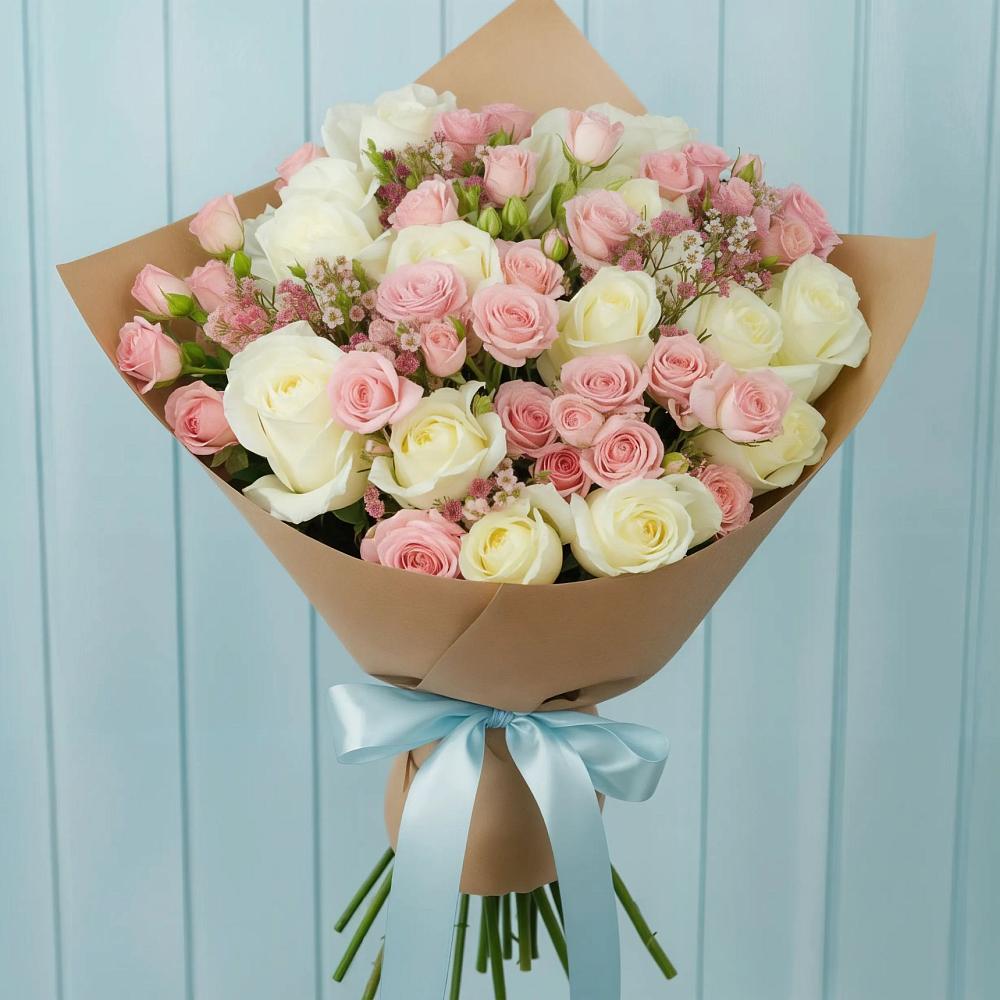 Букет цветов из: Розы во Власихе