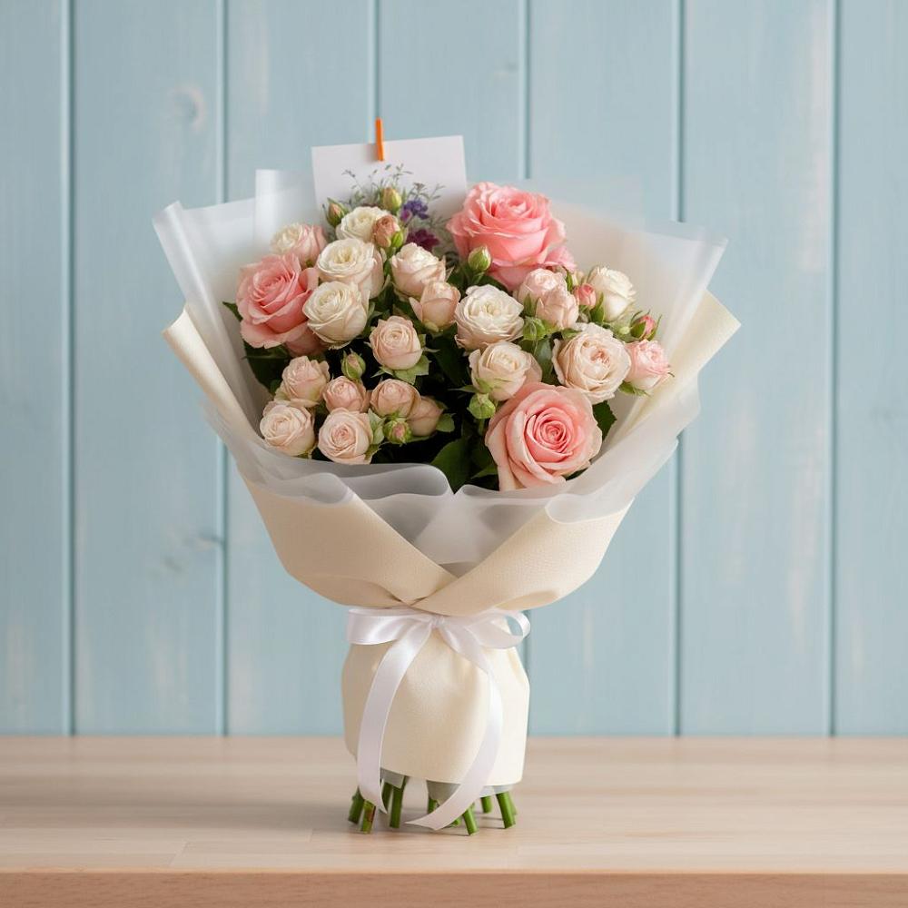 Букет цветов из: Розы во Власихе