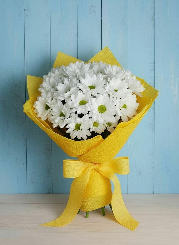 Букет цветов из: Хризантемы во Власихе