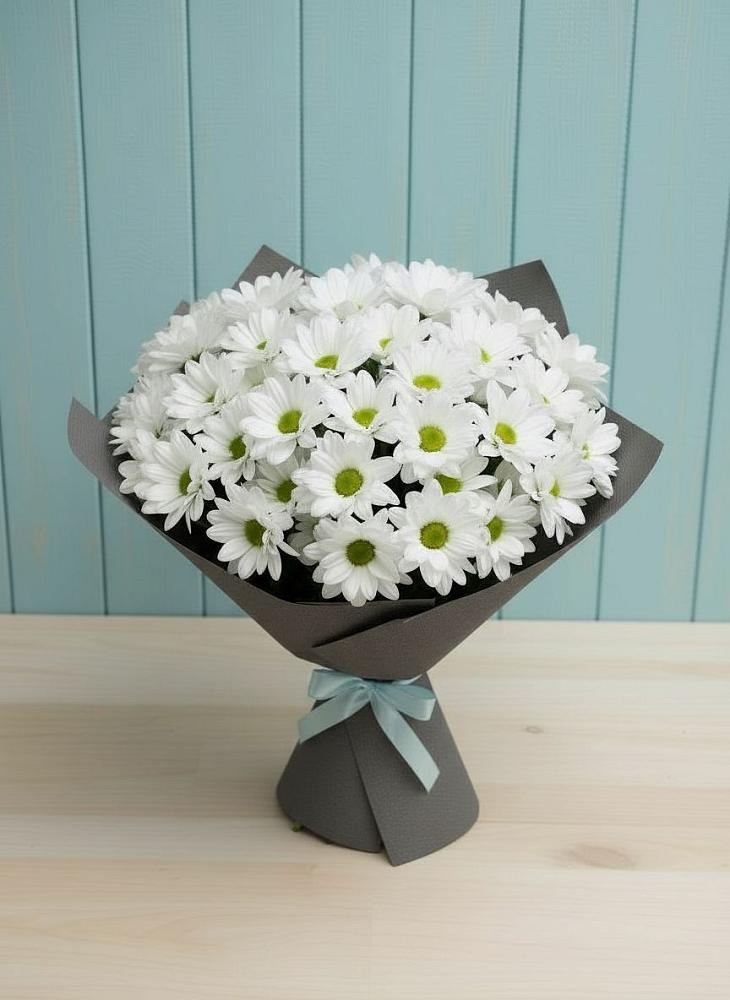 Букет цветов из: Хризантемы во Власихе