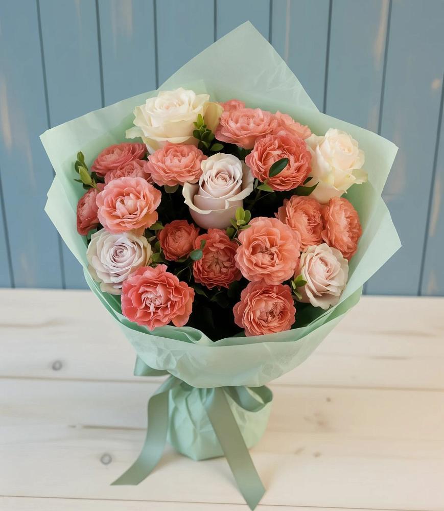 Букет цветов из: Розы во Власихе