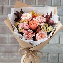 Букет цветов из:  Гвоздики, Хризантемы и Розы во Власихе