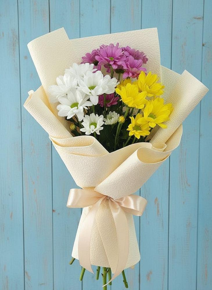 Букет цветов из: Хризантемы во Власихе