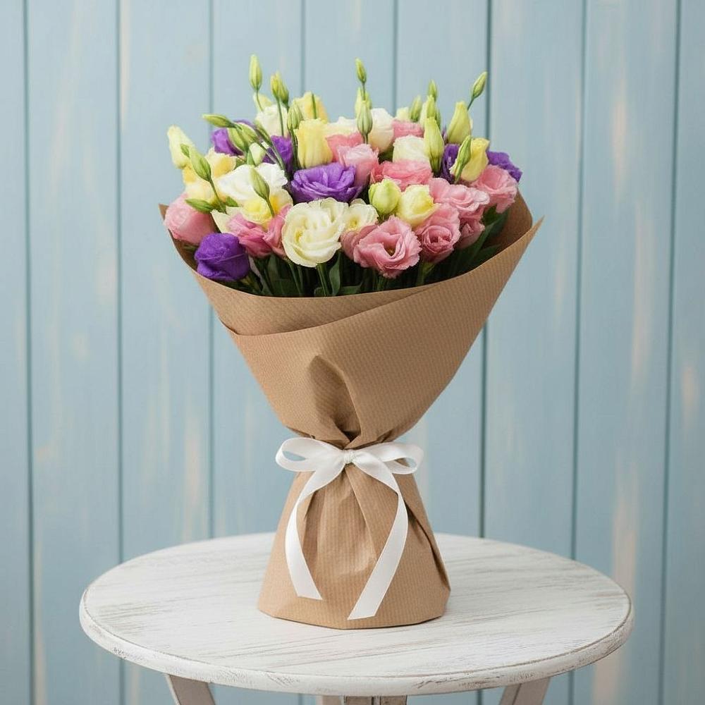 Букет цветов из: Лизиантусы во Власихе