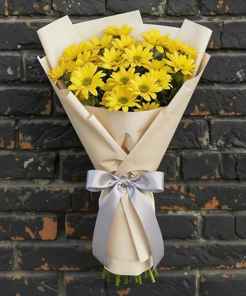 Букет цветов из: Хризантемы во Власихе