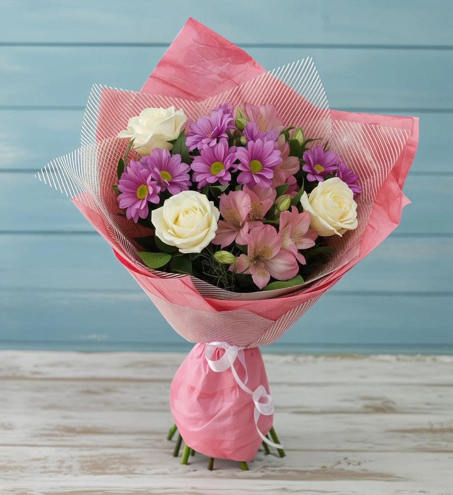 Букет цветов из: Герберы во Власихе