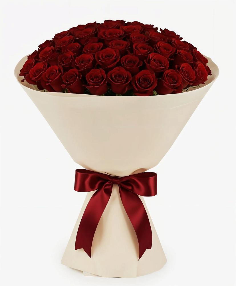 Букет 101 Бордовая роза Блэк Бакарра во Власихе