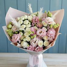 Букет цветов из:  Альстромерии и Розы во Власихе