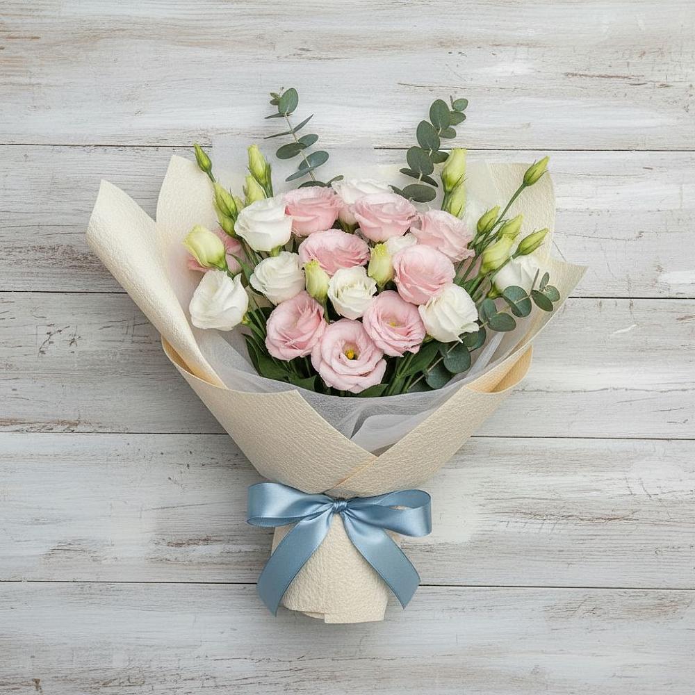 Букет цветов из: Лизиантусы во Власихе